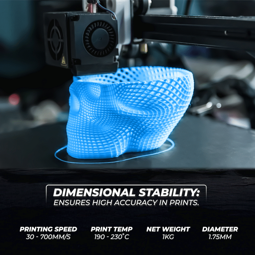 Creality 1.75mm Hyper Series PLA RFID Filament - Blue 1Kg | 3301010404