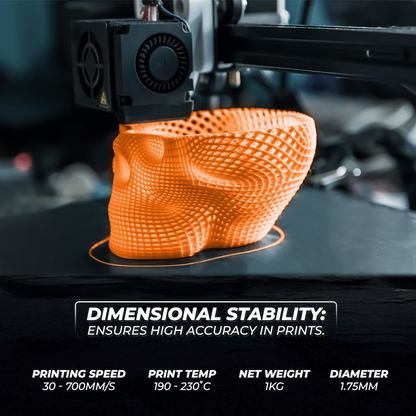 Creality 1.75mm Hyper Series PLA RFID Filament - Orange 1Kg | 3301010467