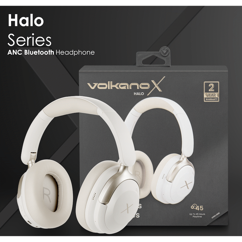 VolkanoX Halo ANC Bluetooth Headphone - Nude | VKX-2009-ND