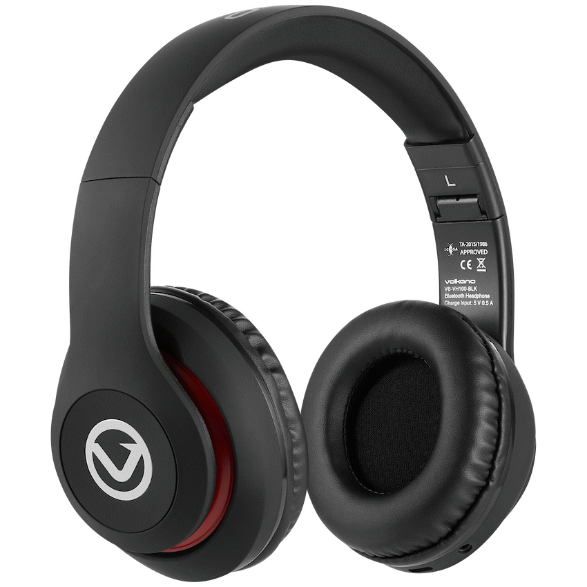 Volkano Impulse Series Bluetooth Headphones - Black | VB-VH100-BLK