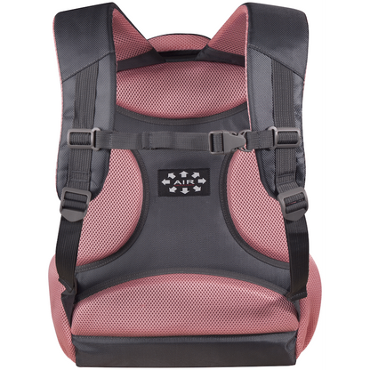 Volkano Orthopaedic Backpack 27L - Dark Grey/Pink | VK-7093-DGRPK