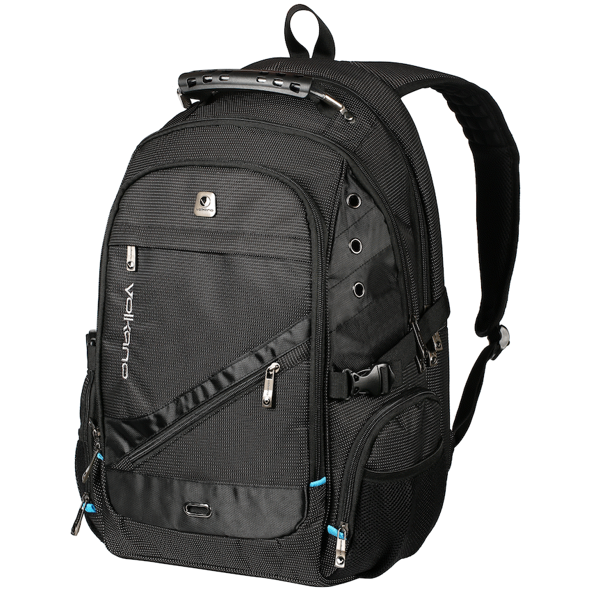 Volkano G-Unit Backpack - Black/Grey/Turquoise | VK-7027-BKGR