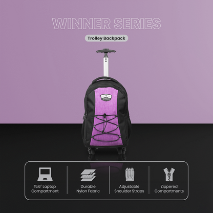 Volkano Winner Trolley Backpack 22L Pink | VK-9150-PK