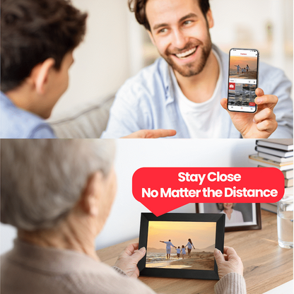 Volkano Scene Series 10.1" Smart Calendar And Digital Photo Frame with Built-In Frameo Software | VK-5150-BK
