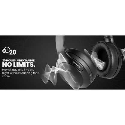 Volkano Odyssey ANC Bluetooth Wireless Headphone - Black | VK-2103-BK