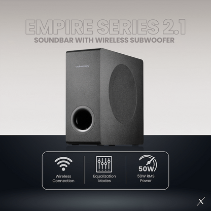 VolkanoX Empire 2.1 Soundbar with Wireless Sub-Woofer | VXN-200-BK[V2]