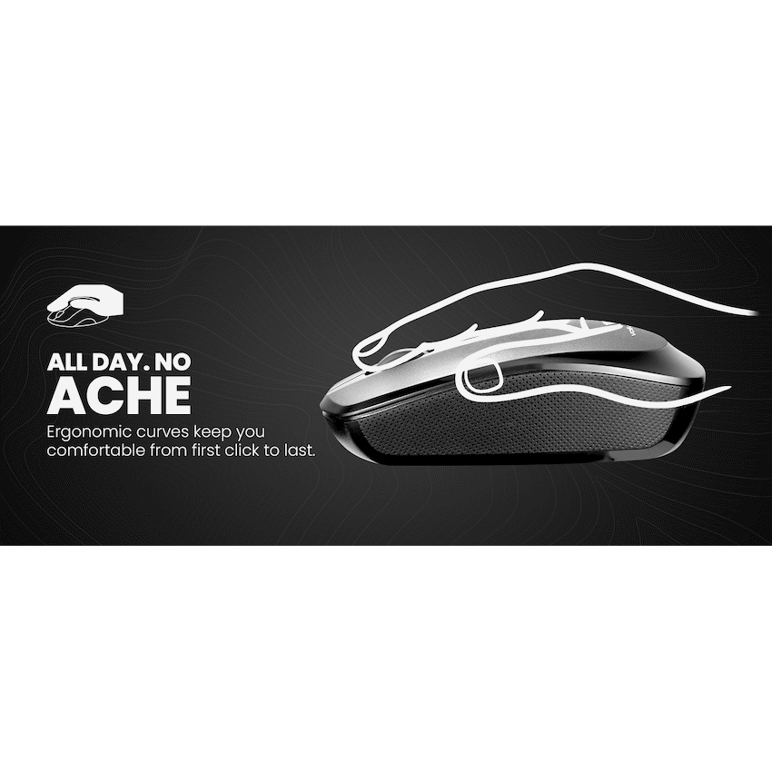 Volkano Focus Series Wireless Mouse | VK-20194-BK