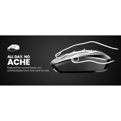 Volkano Focus Series Wireless Mouse | VK-20194-BK
