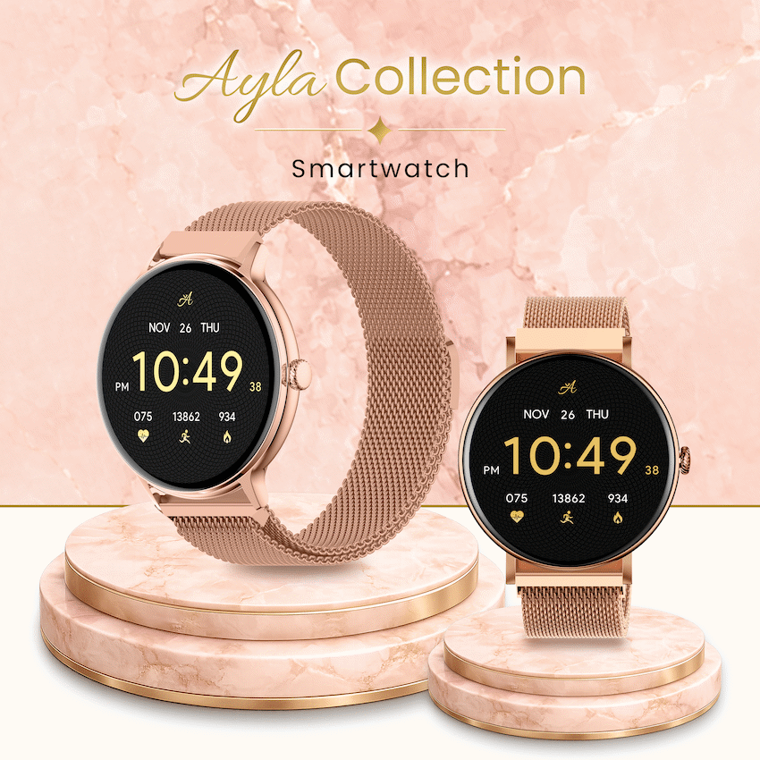 Volkano Ayla Collection Smartwatch with Extra Silicone Strap - Gold | VAC4-5105-GD