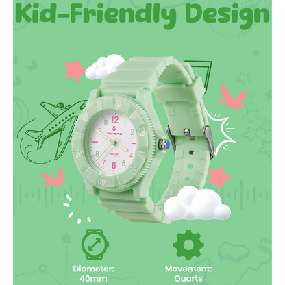 Volkano Mallow Series Kids Analogue Watch - Green | VK-5203-GN