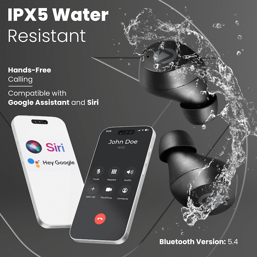 Volkano Pisces 2.0 Series TWS Earphones - Black | VK-1133-BK[V2]