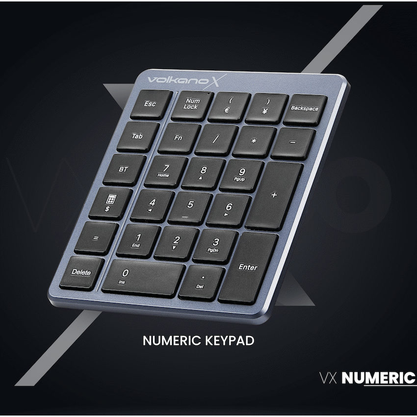 Volkano X Numeric Series Keypad With Scissor keys - Black | VKX-223-BK