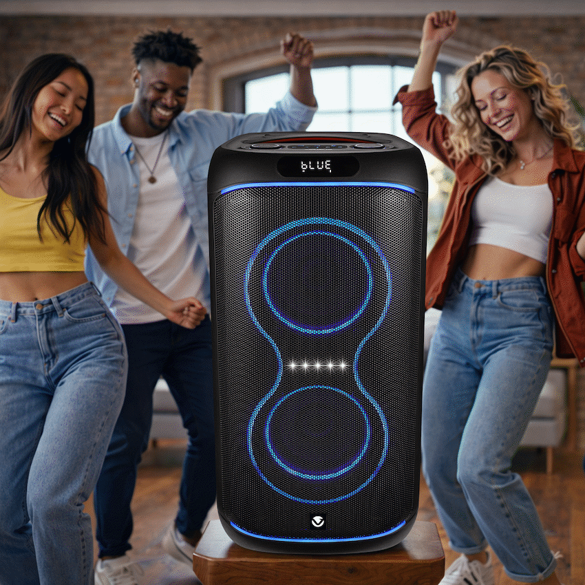 Volkano Elite Series Dual 6.5" Party Speaker | VK-3904-D65-BK