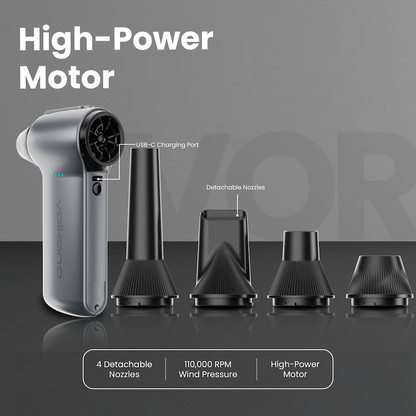 Volkano Vortex Series Portable Extreme Max Turbo Fan - Gun Metal | VK-6102-GM