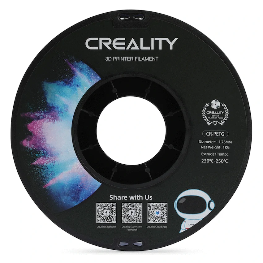 Creality 1.75mm PETG Filament - Transparent Blue 1Kg | 3301030036