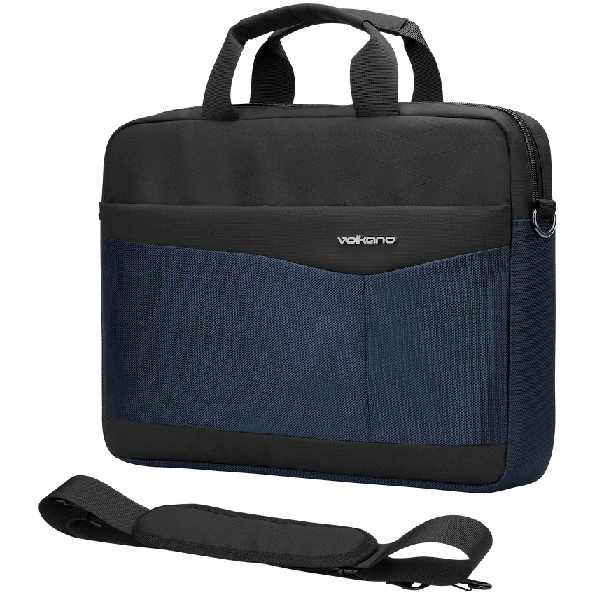 Volkano Seismic 15.6" Laptop Shoulder Bag Blk/Nvy | VK-9180-BKNV