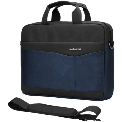 Volkano Seismic 15.6" Laptop Shoulder Bag Blk/Nvy | VK-9180-BKNV