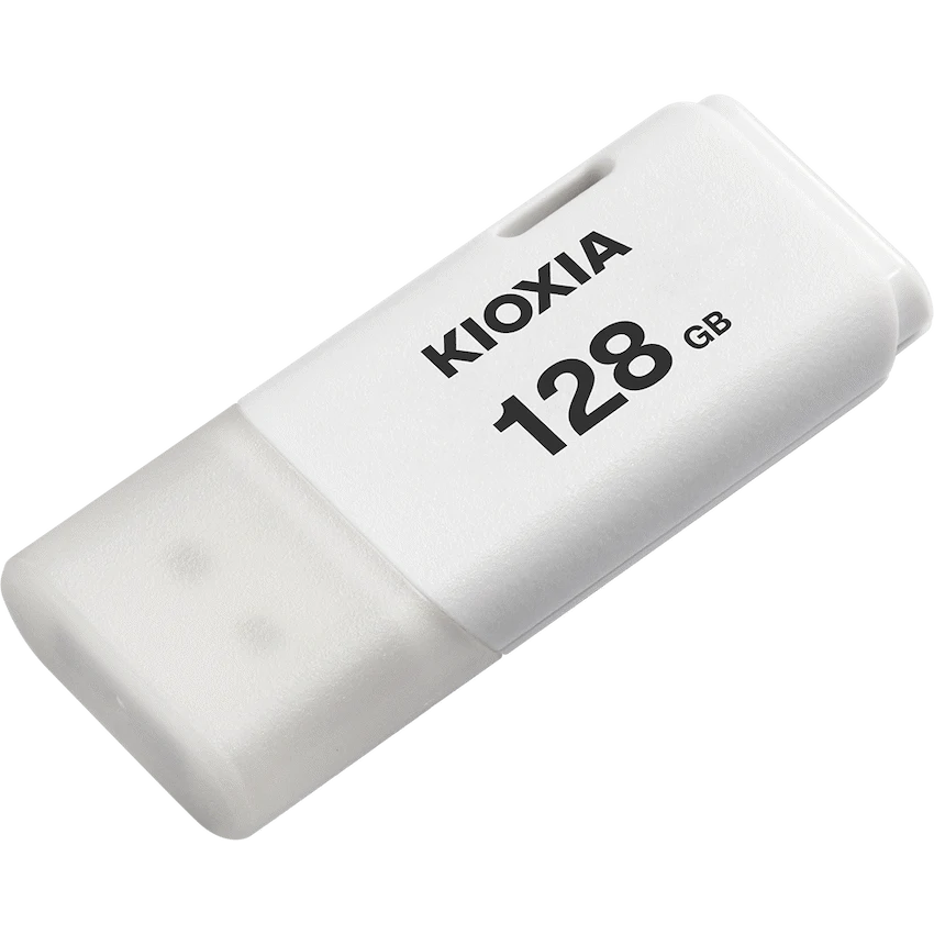 Kioxia TransMemory U202 128GB USB 2.0 Type-A Flash Drive (White) | LU202W128GG4