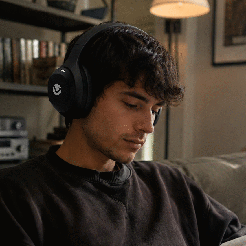 Volkano SoundSweeper Series Active Noise Cancelling bluetooth Headphones - Black | VK-2027-BK