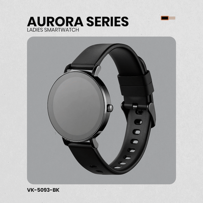 Volkano Aurora Series Ladies Smart Watch - Black | VK-5093-BK