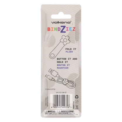 Volkano Bindziez Series Cable Organizers | VK-5121-BK-CF