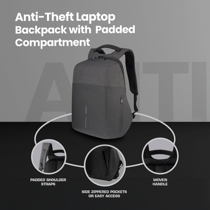 Volkano Smart Deux Laptop Backpack - Black/Charcoal | VK-7081-BKCH