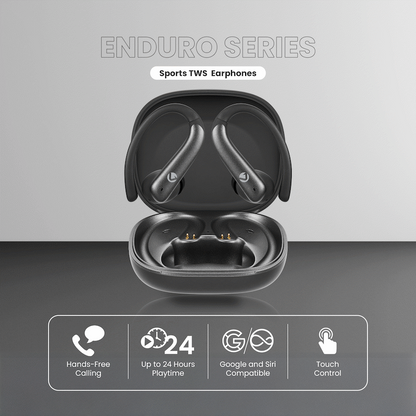 Volkano Enduro Series ANC Sports TWS  Earphones - Black | VK-1142-BK