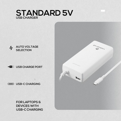 VolkanoX Power Pro 100W Type-C P.D. Charger | VK-8050-WT