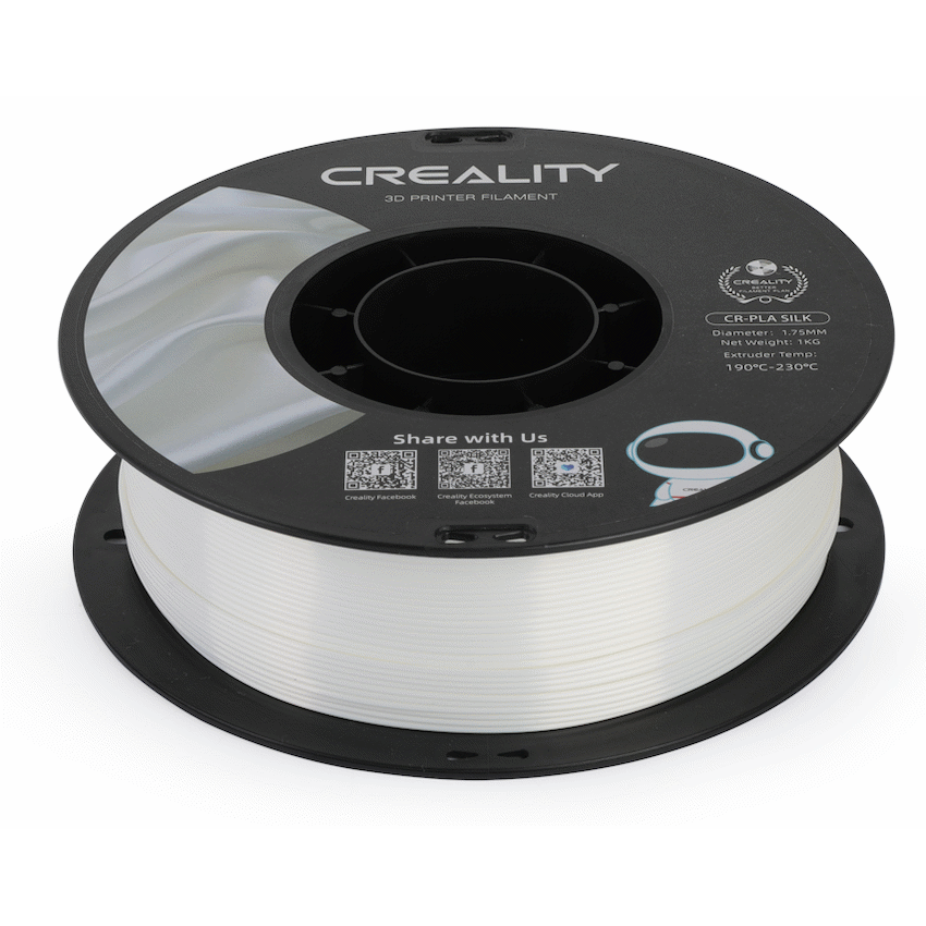 Creality 1.75mm PLA Silk Filament - White 1Kg | 3301120004