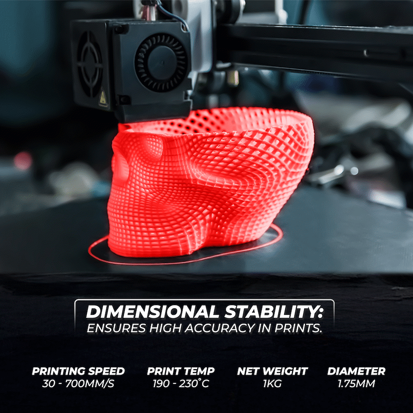 Creality 1.75mm Hyper Series PLA RFID Filament - Red 1Kg | 3301010402
