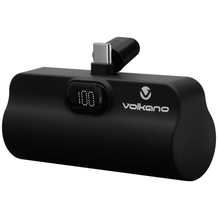 Volkano Relief Pro Power Bank - 5000mAh Type-C Direct Plug-In | VK-9027-BK[V2]