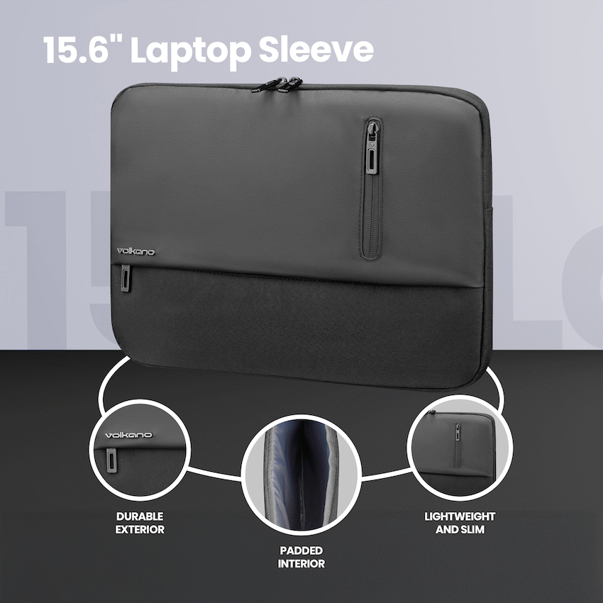 Volkano Focus Series 15.6" Laptop Sleeve & Wireless Mouse | VK-9195-BK