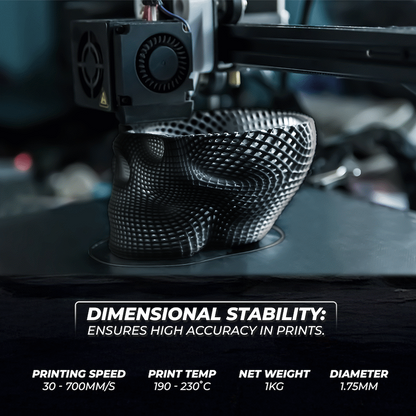 Creality 1.75mm Hyper Series PLA RFID Filament - Black 1Kg | 3301010406