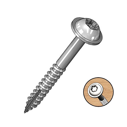 Milescraft 1.25" Pocket Screws Washer-Head Fine (T20) - 100Pcs | 5203