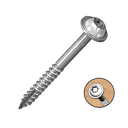 Milescraft 1.5" Pocket Screws Washer-Head Coarse (T20) - 100Pcs | 5204
