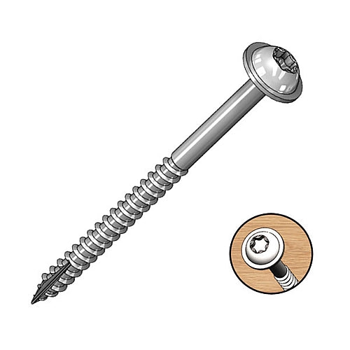 Milescraft 2" Pocket Screws Washer-Head Coarse (T20) - 50Pcs | 5205