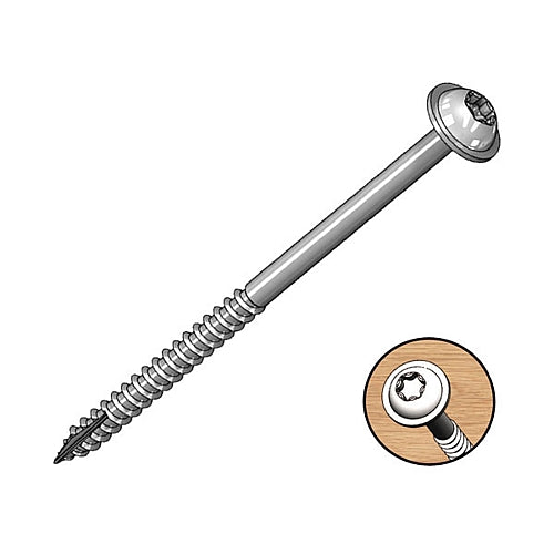 Milescraft 2.5" Pocket Screws Washer-Head Coarse (T20) - 50Pcs | 5206
