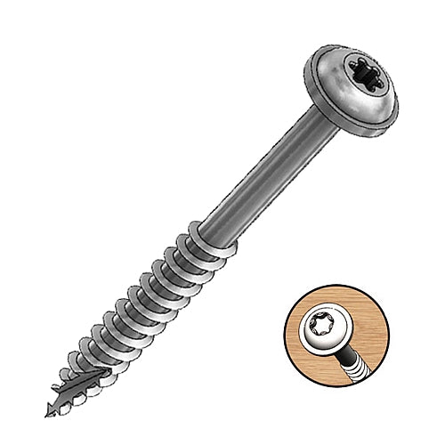 Milescraft 2.5" HD Pocket Screws Washer-Head Coarse (T25) - 35Pcs | 5207