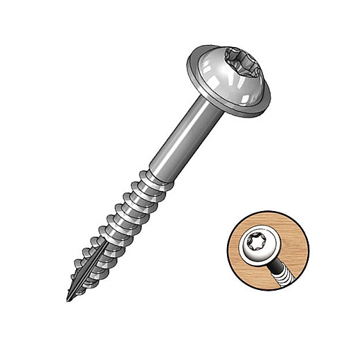 Milescraft 1.25" Pocket Screws Washer-Head Coarse (T20) - 1000Pcs | 5212