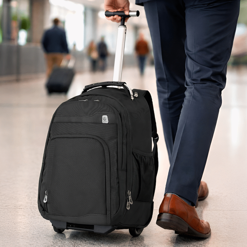 Volkano Lincoln 15.6" Laptop Trolley Backpack - Black | VK-7150-BK