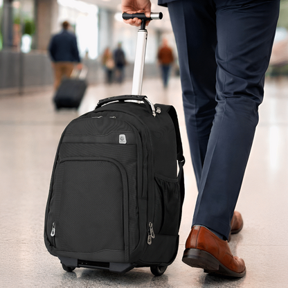Volkano Lincoln 15.6" Laptop Trolley Backpack - Black | VK-7150-BK