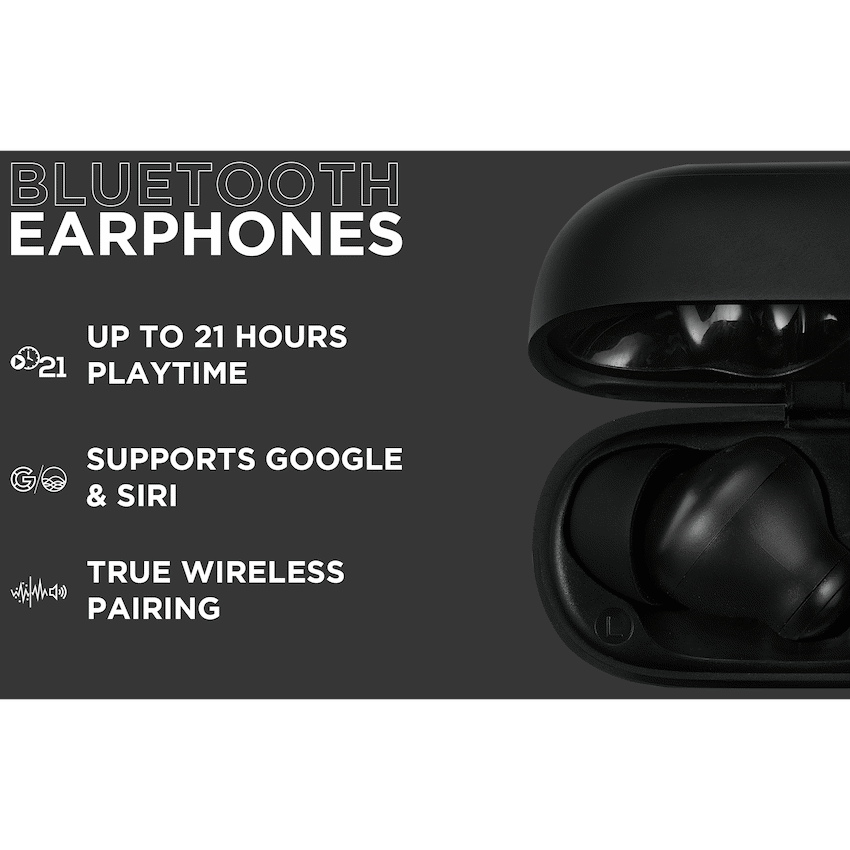 VolkanoX VXT100S TWS Earphones - Black | VKX-1121-BK