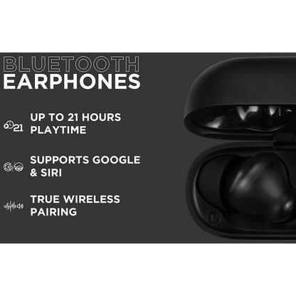 VolkanoX VXT100S TWS Earphones - Black | VKX-1121-BK