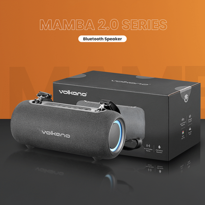 Volkano Mamba 2.0 Series Bluetooth Speaker - Black | VK-3137-BK