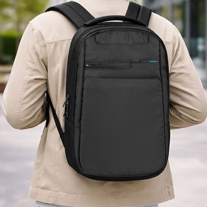 Volkano Suave 15.6" Laptop Backpack - Black/Turquoise | VK-7117-BKTQ