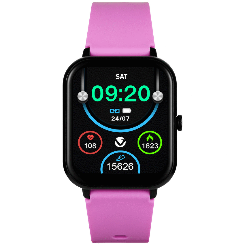 Volkano Chroma Series Smartwatch with Flamingo Pink Strap | VK-5088-FP