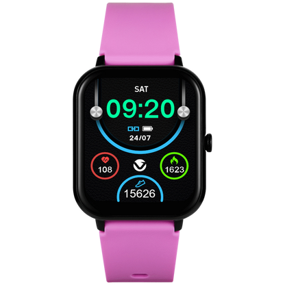 Volkano Chroma Series Smartwatch with Flamingo Pink Strap | VK-5088-FP
