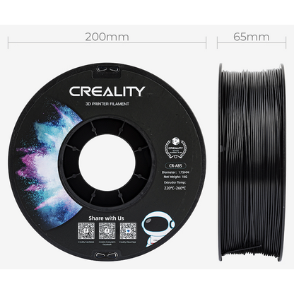 Creality 1.75mm ABS Filament - Black 1Kg | 3301020035
