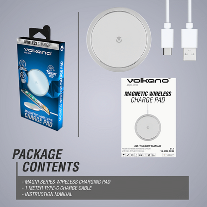 Volkano Magni Series MagSafe Wireless Charge Pad | VK-8044-SL