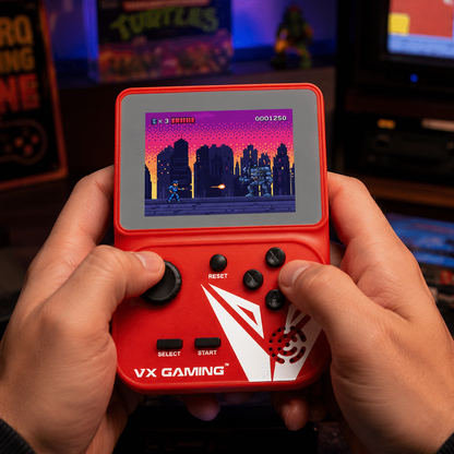 VX Gaming Nostalgia Series Handheld Retro Game Station with 4gb Micro SD - Red | VX-161-RD